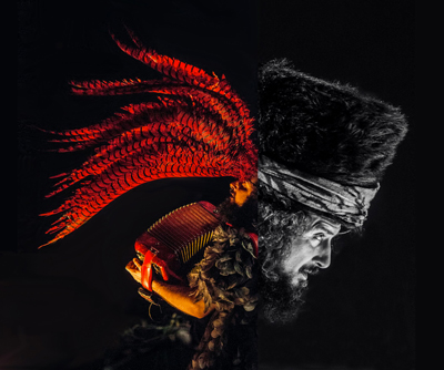 Vinicio Capossela - Foto di Giovanni Canitano, artwork Jacopo Leone